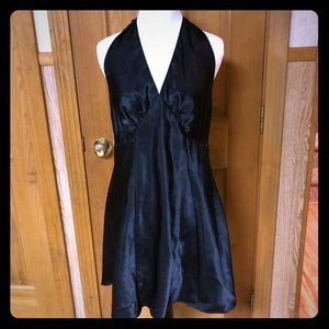 Vintage black halter dress